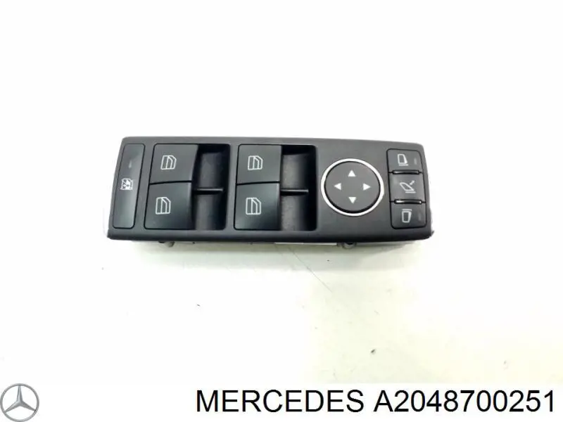 Do koszyka 21282083109107 Mercedes Panel przyciskowy sterowania podnośnikiem szyby przedni lewy