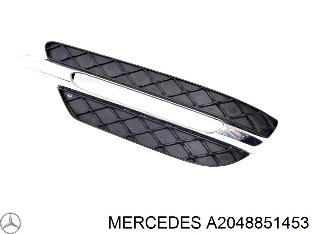 Kratka zderzaka przedniego prawa Mercedes A2048851453 cena, od 20,86 USD