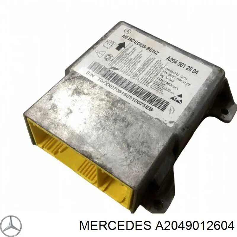Sterownik poduszki bezpieczeństwa Mercedes A2049012604 cena, od 129,40 USD