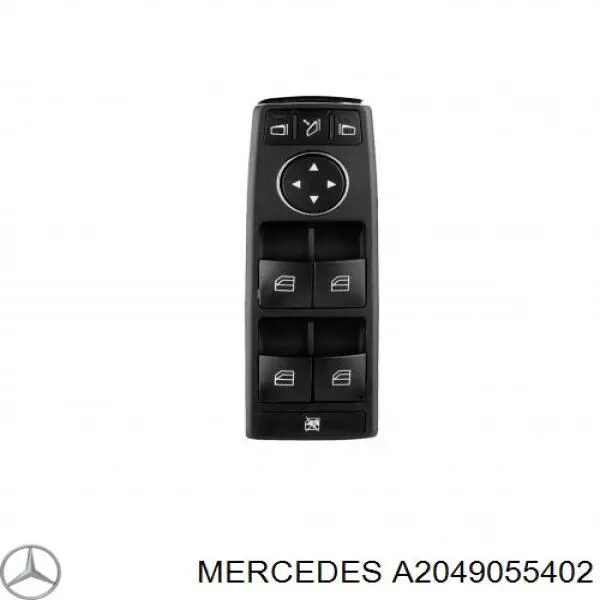 Panel przyciskowy sterowania podnośnikiem szyby przedni lewy Mercedes A2049055402 cena, od 54,63 USD