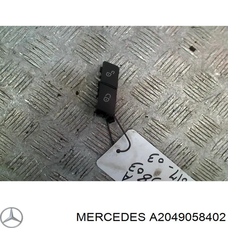 A2049058402 Mercedes Przycisk blokady drzwi