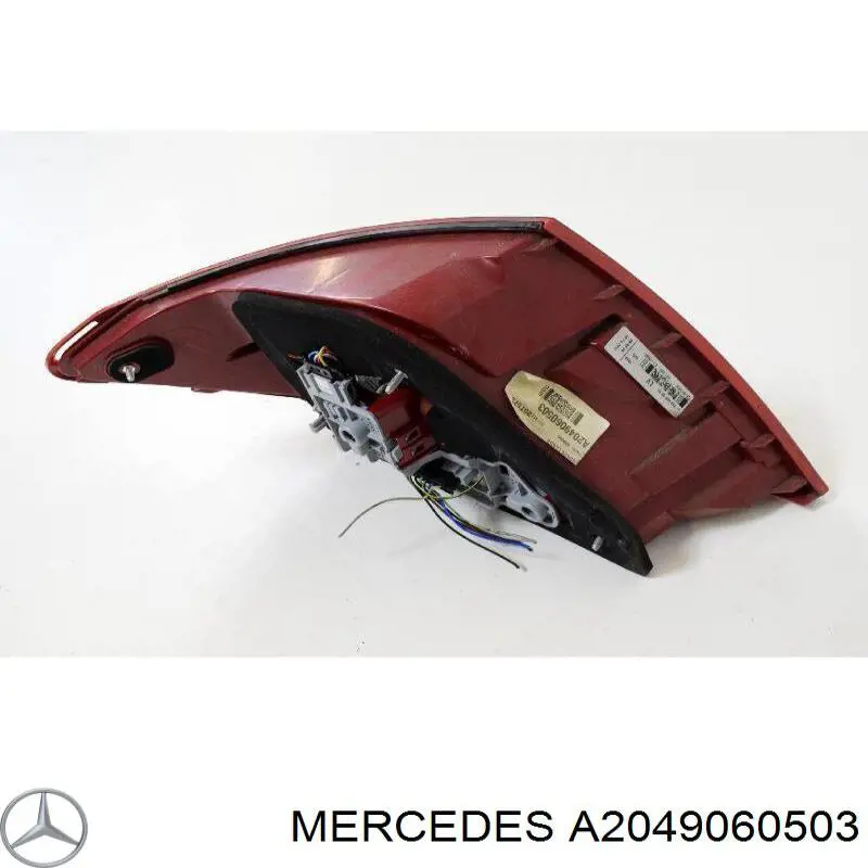 Do koszyka A2049060503 Mercedes Lampa zespolona tylna prawa