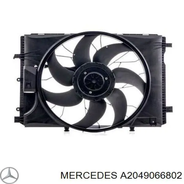 Dyfuzor chłodnicy, w komplecie z silnikiem i wirnikiem Mercedes A2049066802 cena, od 282,63 USD