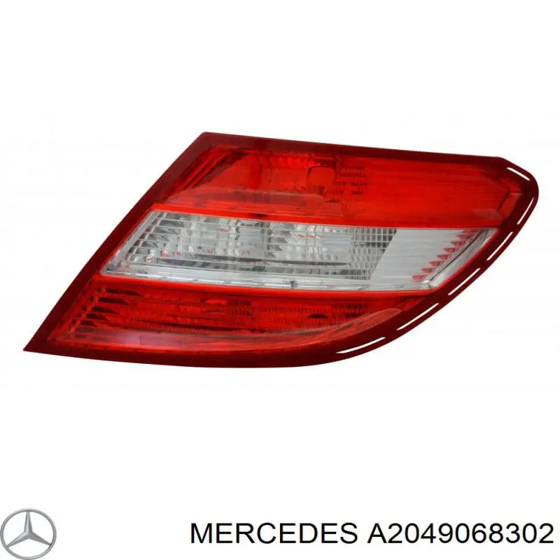 Do koszyka A2049068302 Mercedes Lampa zespolona tylna lewa