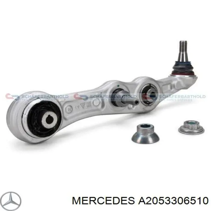 Do koszyka A2053306510 Mercedes Wahacz zawieszenia przedniego dolny lewy