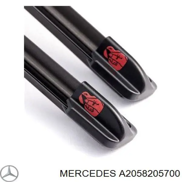 Do koszyka A2058205700 Mercedes Pióro wycieraczki szyby przedniej, zestaw (2 szt.)