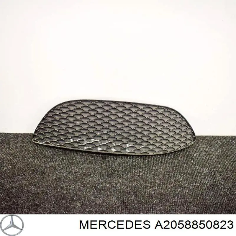 A2058850823 Mercedes Zaślepka (kratka) lamp przeciwmgielnych zderzaka przedniego prawa