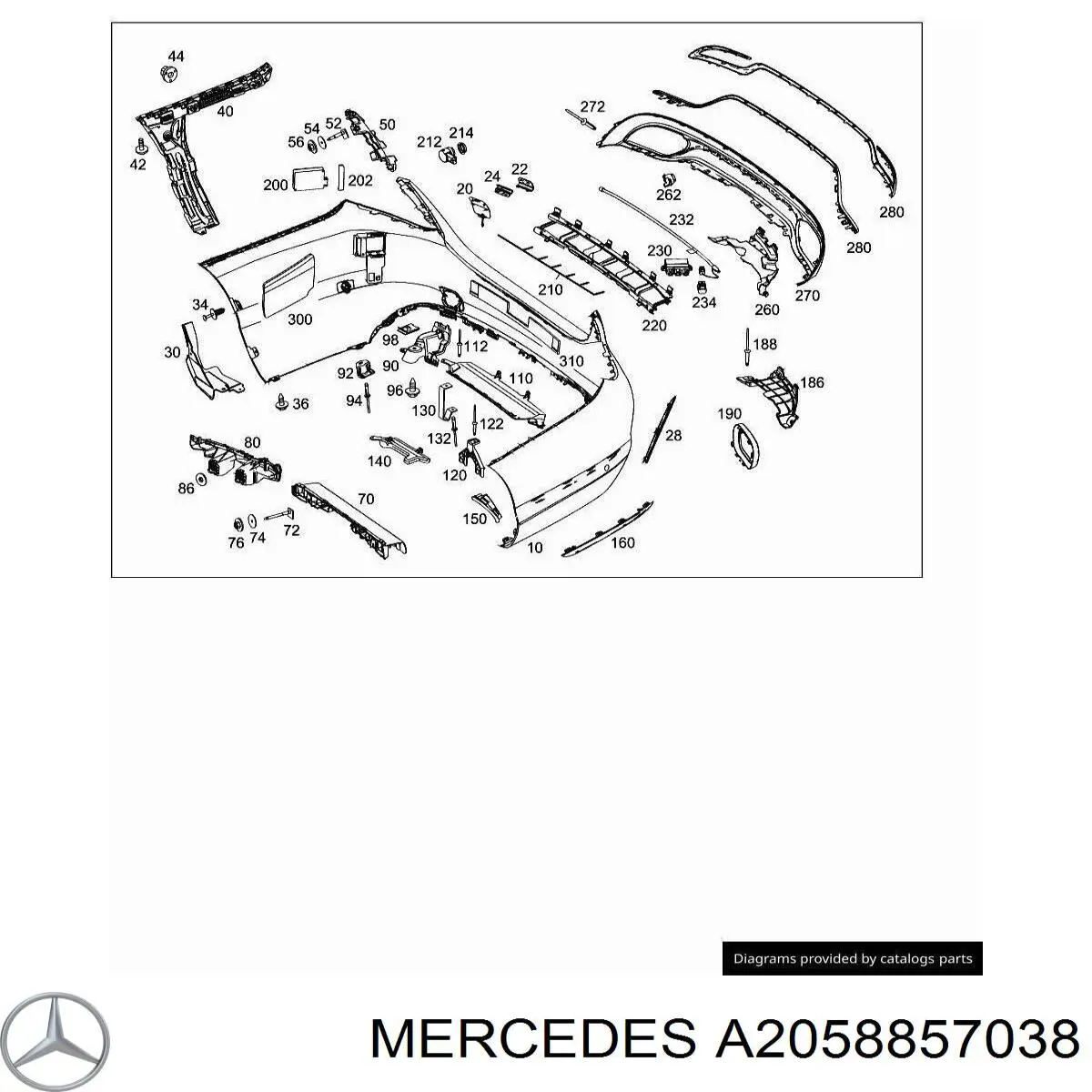 A2058857038 Mercedes 