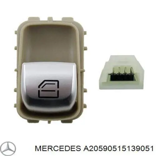 A20590515139051 Mercedes Panel przyciskowy sterowania podnośnikiem szyby przedni prawy