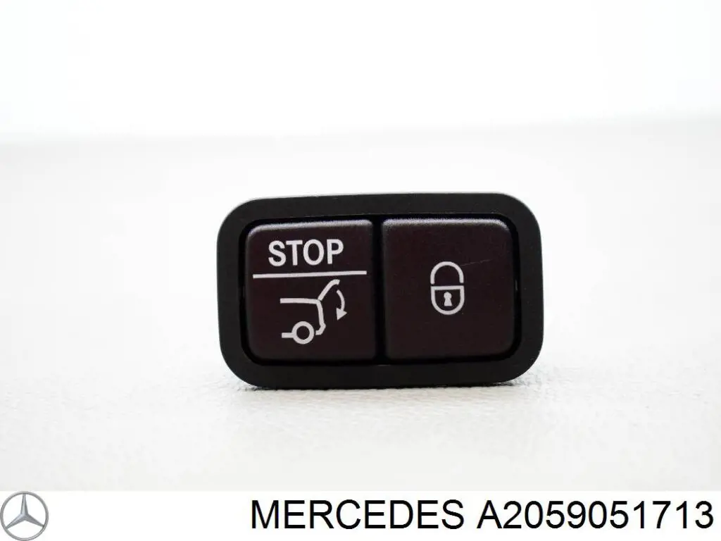 Do koszyka A2059051713 Mercedes Przycisk klapy bagażnika (3/5 drzwi) w kabinie