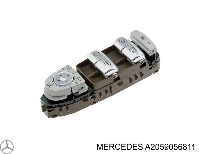 Panel przyciskowy sterowania podnośnikiem szyby przedni lewy Mercedes A2059056811 cena, od 90,69 USD