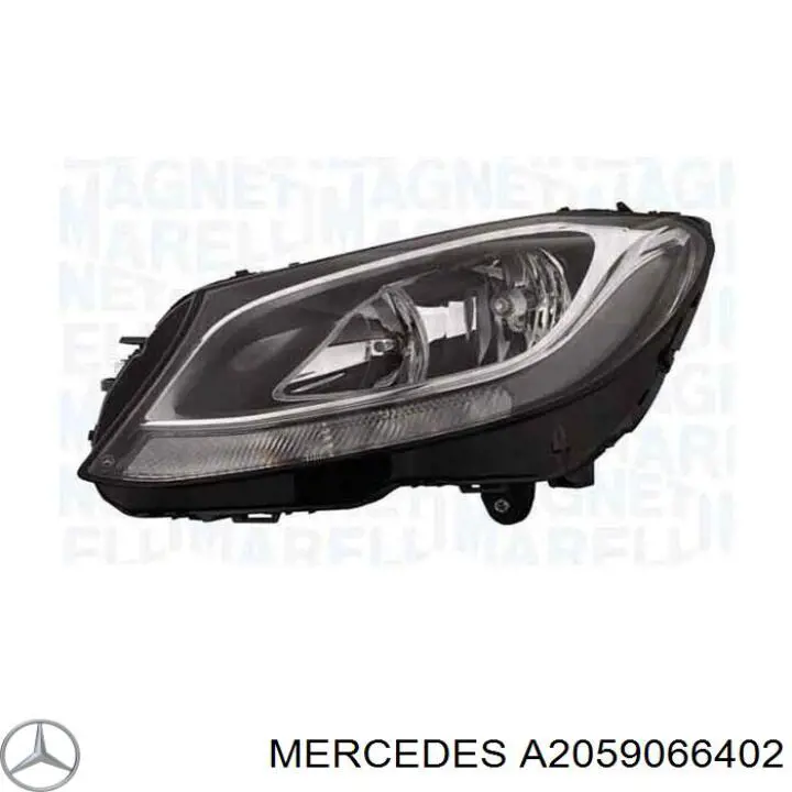 Reflektor lewy Mercedes A2059066402 cena, od 355,03 USD