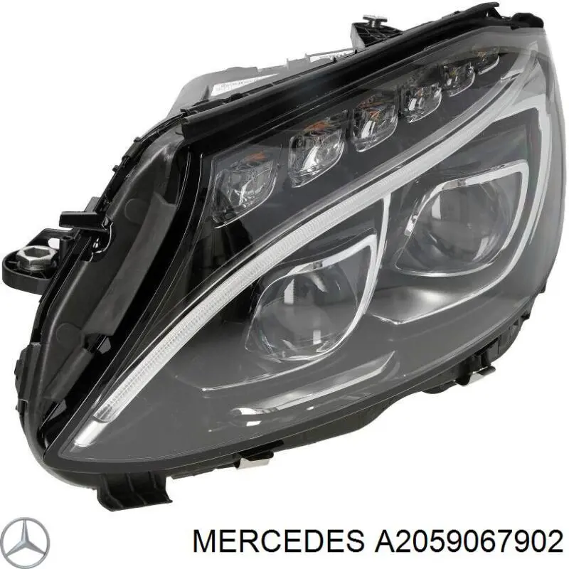Reflektor lewy Mercedes A2059067902 cena, od 186,40 USD