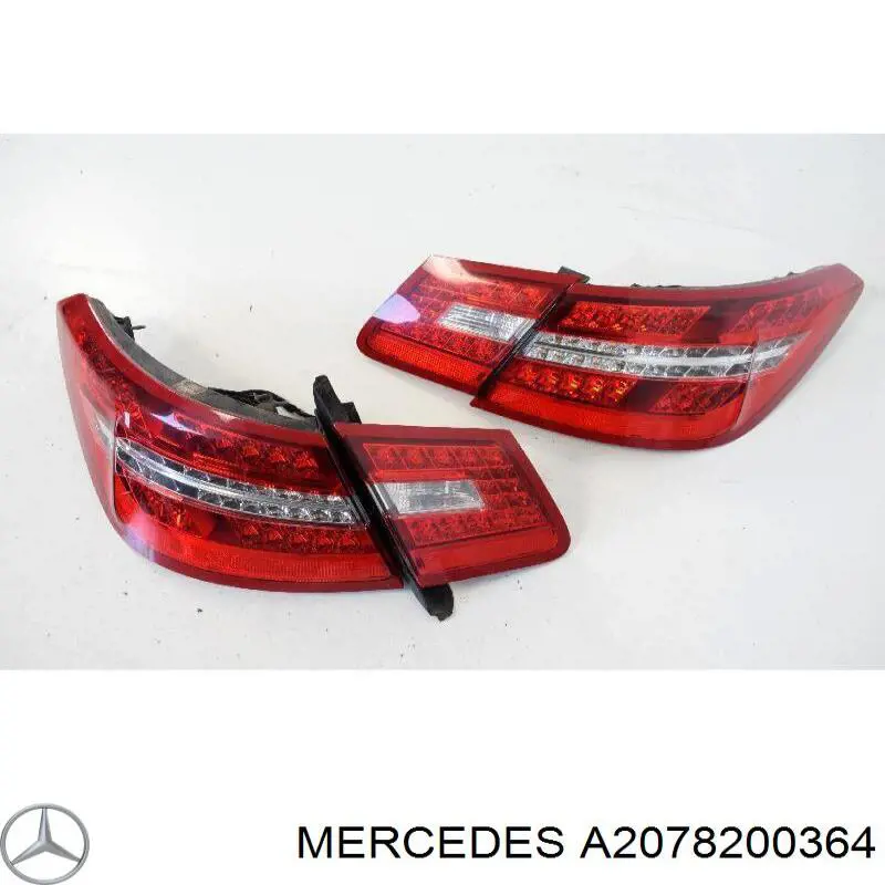 Lampa zespolona tylna lewa wewnętrzna Mercedes A2078200364 cena, od 124,50 USD