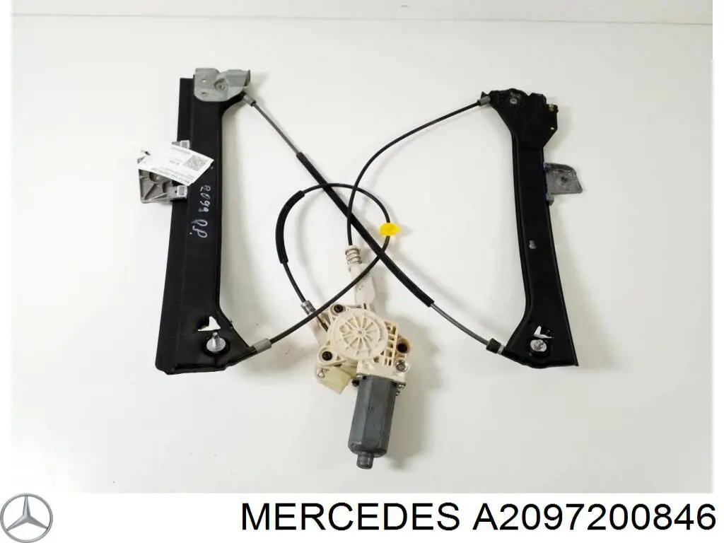Mechanizm podnoszenia szyby drzwi przednich prawych Mercedes CLK coupe (C209) (2002 - 2009) cena, od  