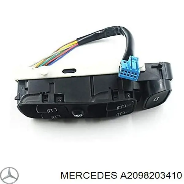 A2098203410 Mercedes Panel przyciskowy sterowania podnośnikiem szyby przedni lewy