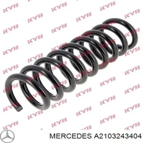 Sprężyna tylna Mercedes A2103243404 cena, od 35,33 USD