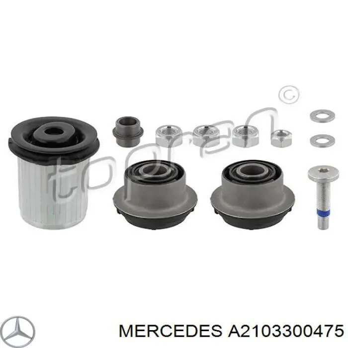 Silentblock przedniego wahacza dolnego Mercedes A2103300475 cena, od 48,54 USD