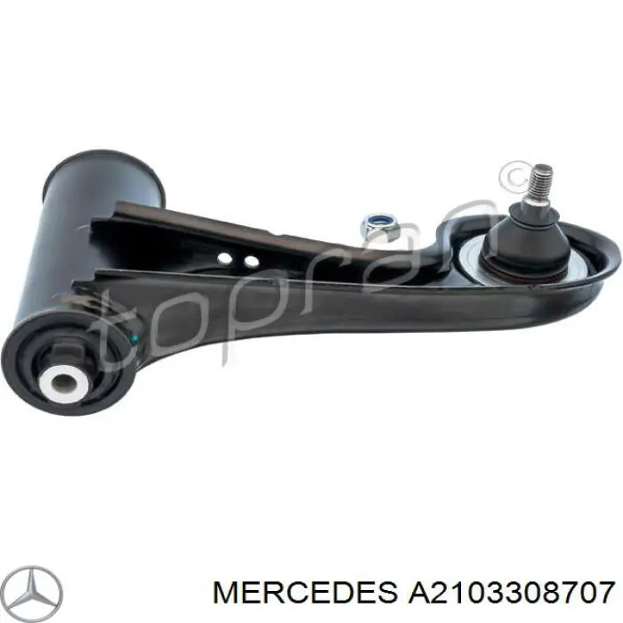 Do koszyka A2103308707 Mercedes Wahacz zawieszenia przedniego górny lewy