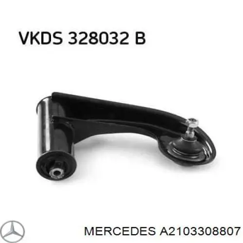 Wahacz zawieszenia przedniego prawy górny Mercedes A2103308807 cena, od 42,41 USD