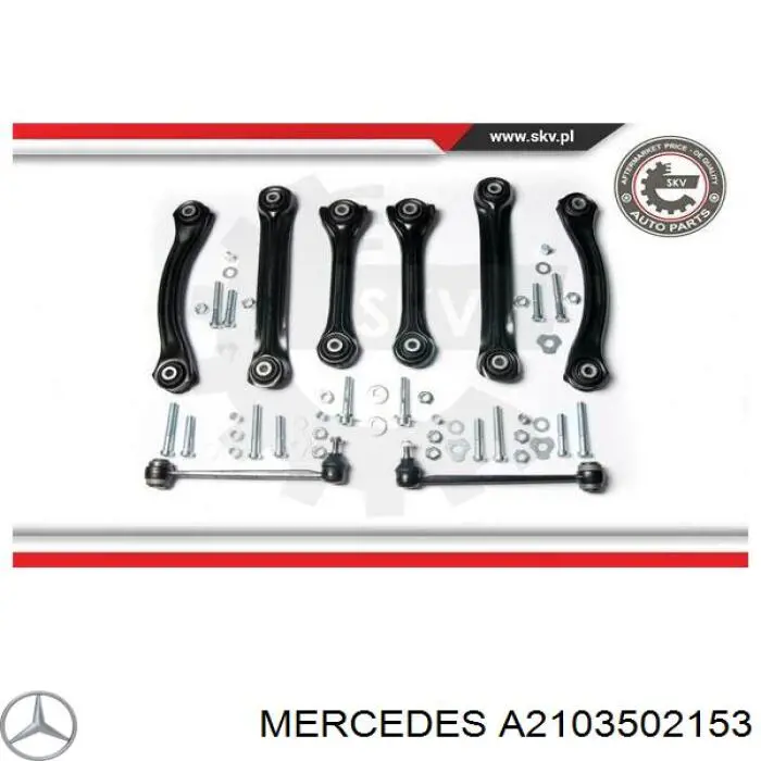 Drążek poprzeczny zawieszenia tylnego Mercedes A2103502153 cena, od 23,20 USD