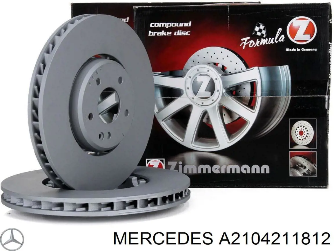 Do koszyka A2104211812 Mercedes Tarcza hamulcowa przednia