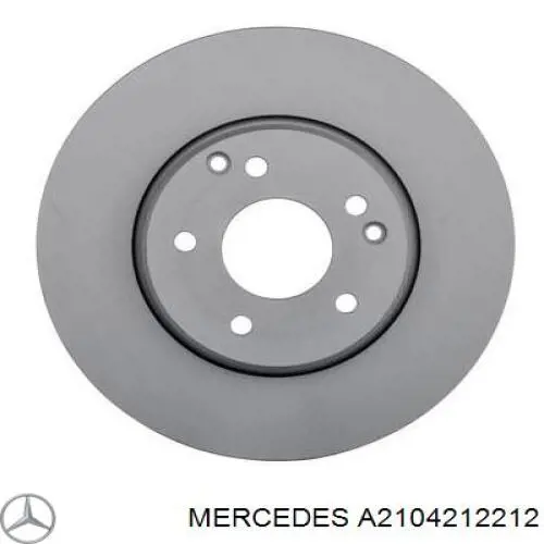 A2104212212 Mercedes tarcza hamulcowa przednia