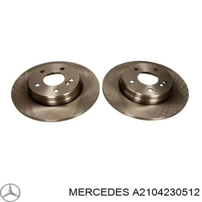 Tarcza hamulcowa tylna Mercedes A2104230512 cena, od 42,84 USD