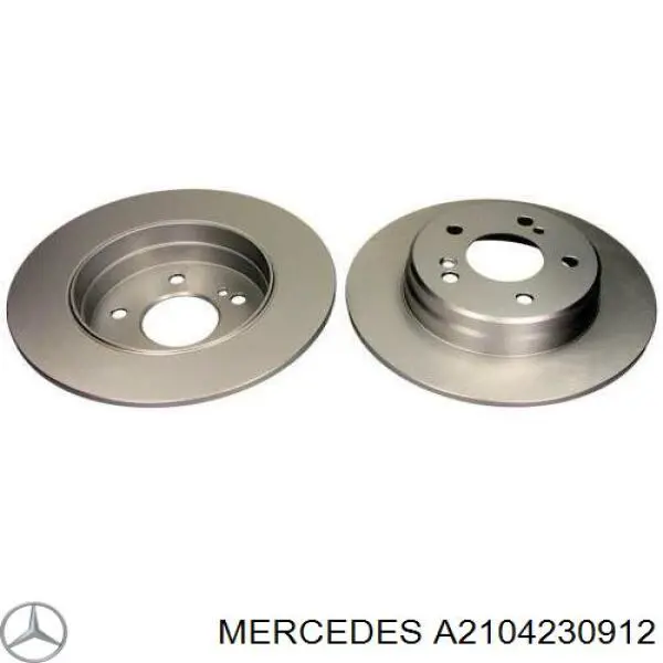A2104230912 Mercedes Tarcza hamulcowa tylna