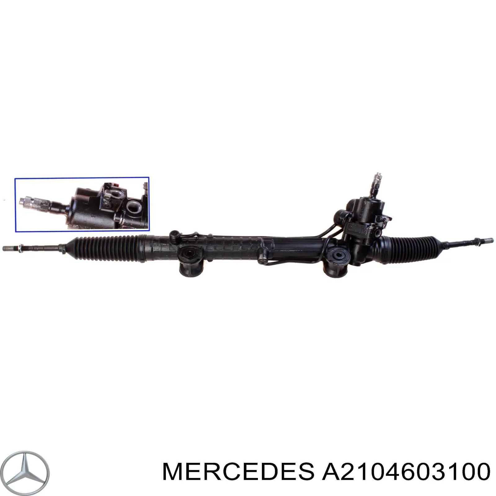 A2104603100 Mercedes Listwa kierownicza (maglownica)