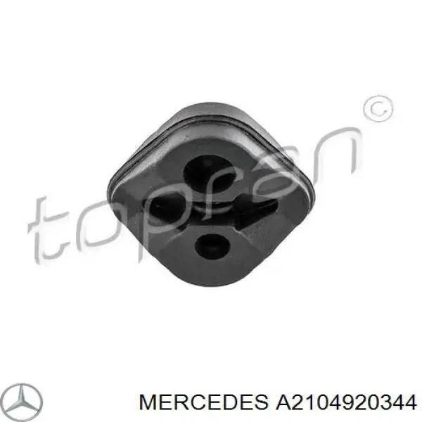Do koszyka A2104920344 Mercedes Poduszka mocowania tłumika