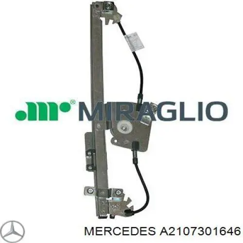Mechanizm podnoszenia szyby drzwi tylnych prawych Mercedes A2107301646 cena, od 32,19 USD