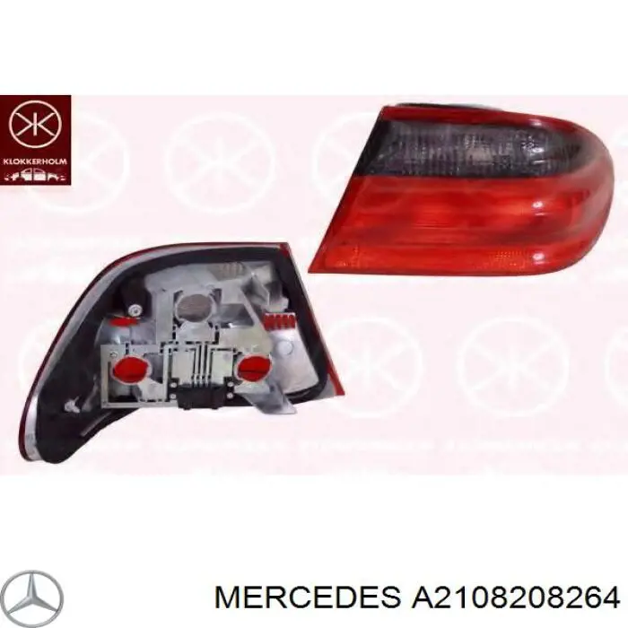 A2108208264 Mercedes Lampa zespolona tylna prawa zewnętrzna