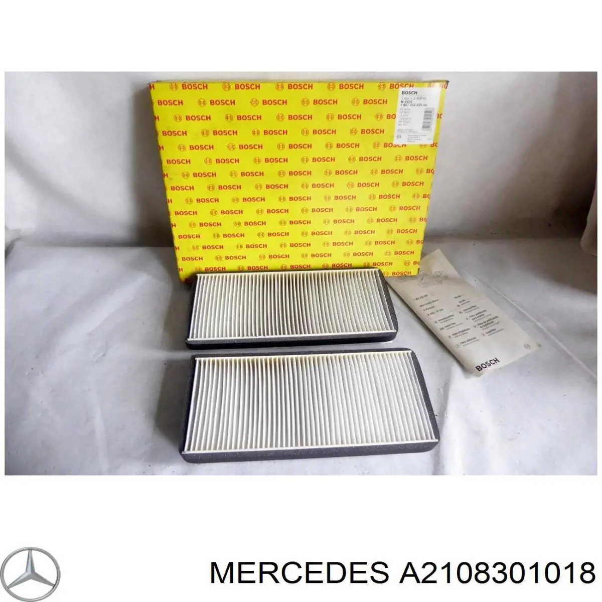 Do koszyka A2108301018 Mercedes Filtr kabiny