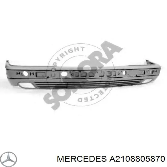 Zderzak przedni Mercedes A2108805870 cena, od 139,50 USD