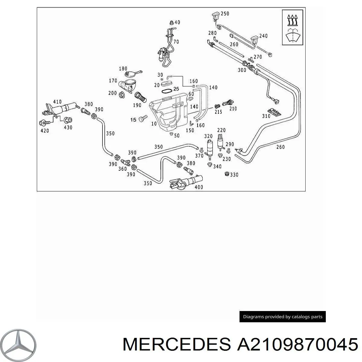 A2109870045 Mercedes Wkładka dna nadwozia