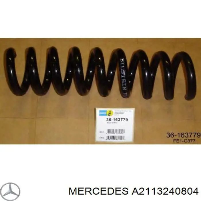 Sprężyna tylna Mercedes A2113240804 cena, od 66,19 USD