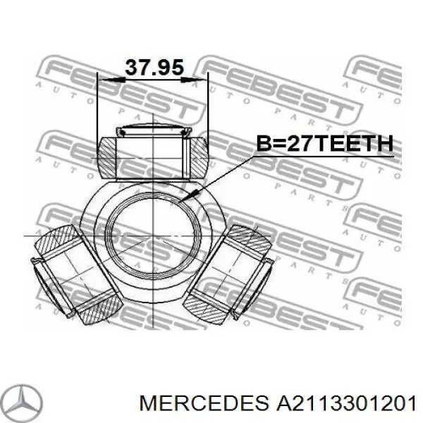 Do koszyka A2113301201 Mercedes Półoś napędowa przednia prawa