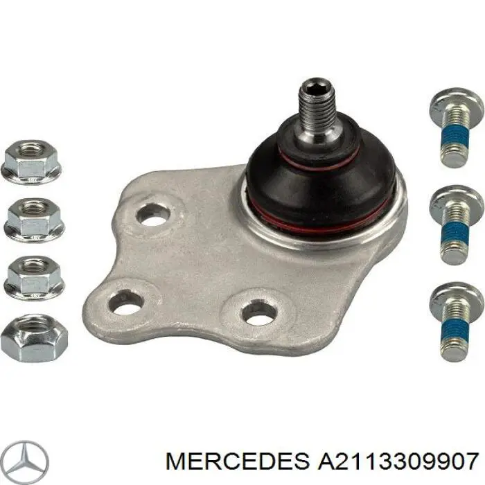 Do koszyka A2113309907 Mercedes Sworzeń wahacza górny