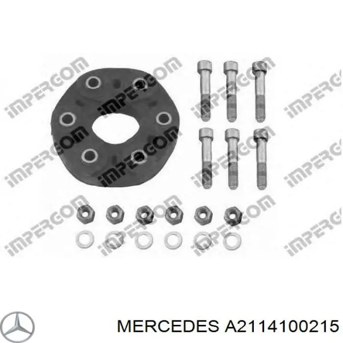 Przegub elastyczny (wg kodów 124 411 00 15, 03918) Mercedes A2114100215 cena, od 113,33 USD
