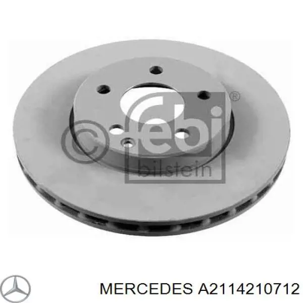 Do koszyka A2114210712 Mercedes Tarcza hamulcowa przednia