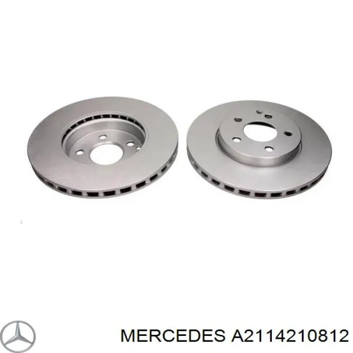 Do koszyka A2114210812 Mercedes Tarcza hamulcowa przednia