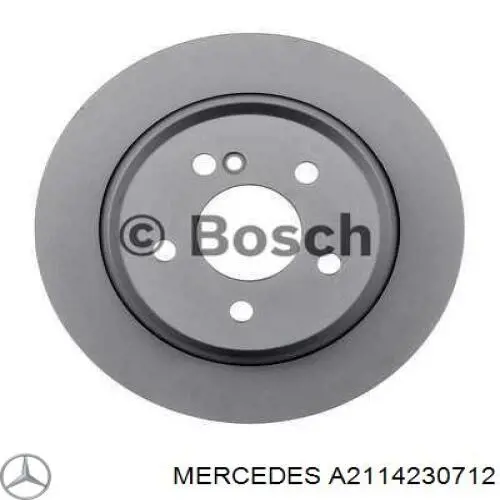 Tarcza hamulcowa tylna Mercedes A2114230712 cena, od 46,92 USD