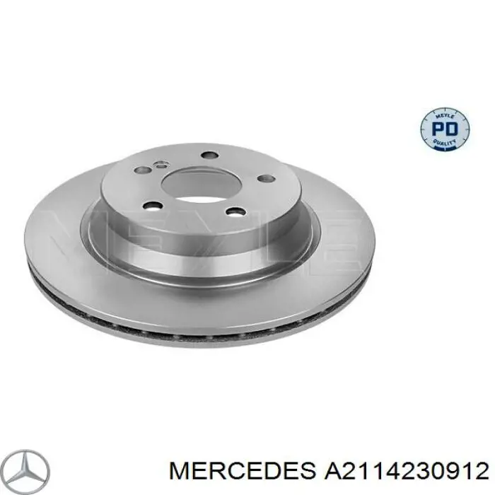 Tarcza hamulcowa tylna Mercedes A2114230912 cena, od 49,78 USD