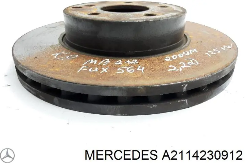 A2114230912 Mercedes Tarcza hamulcowa tylna