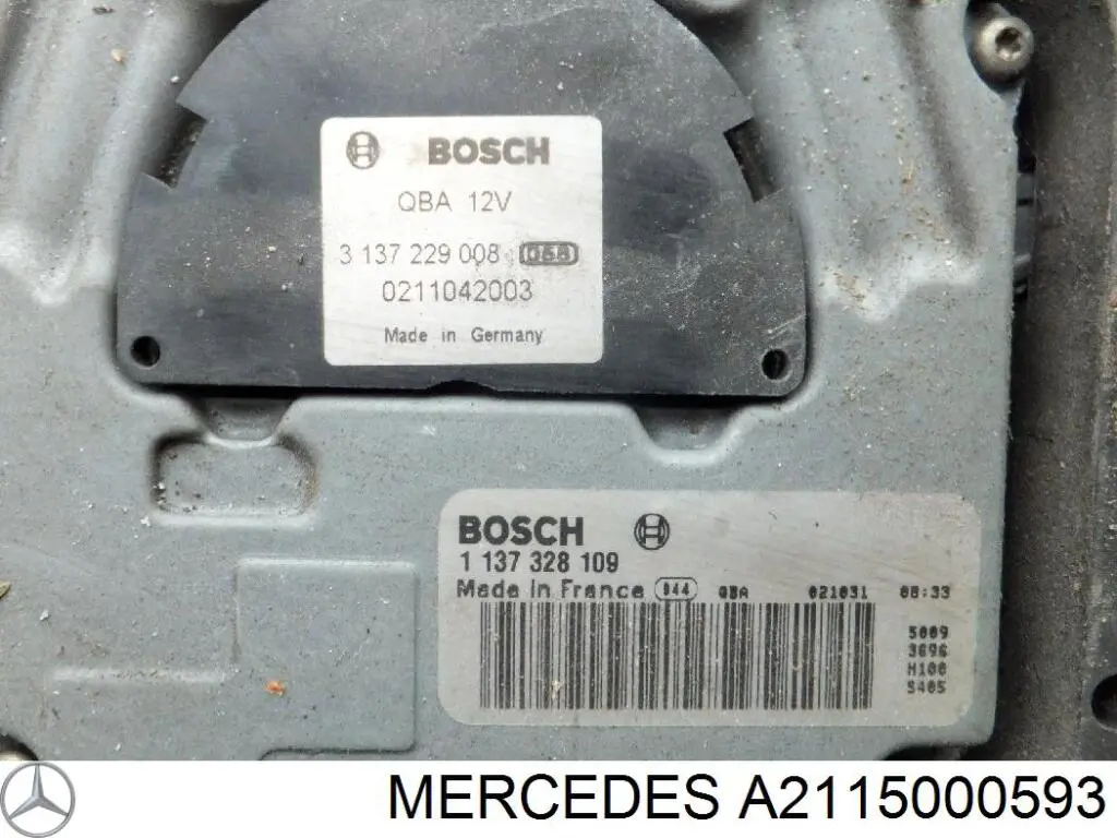 Do koszyka A2115000593 Mercedes Dyfuzor chłodnicy, w komplecie z silnikiem i wirnikiem