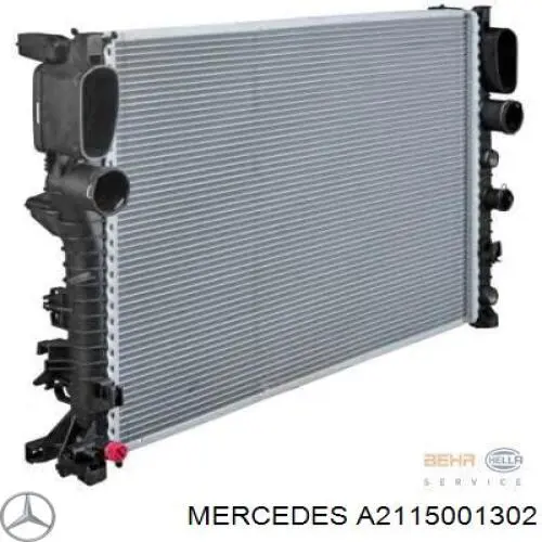 Chłodnica silnika Mercedes A2115001302 cena, od 146,42 USD