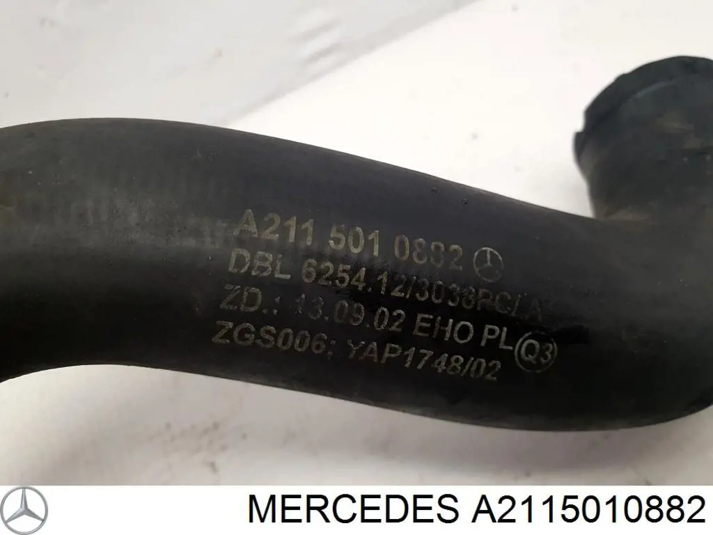 Przewód (króciec) chłodnicy dolny Mercedes A2115010882 cena, od 30,14 USD