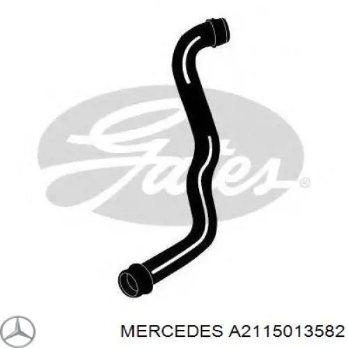 Do koszyka A2115013582 Mercedes Przewód (króciec) chłodnicy górny