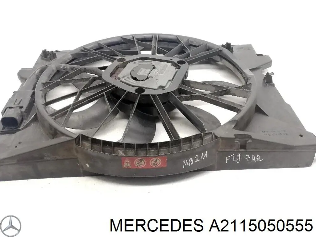 Wentylator elektryczny układu chłodzenia kompletny (silnik+wirnik) Mercedes A2115050555 cena, od 507,00 USD